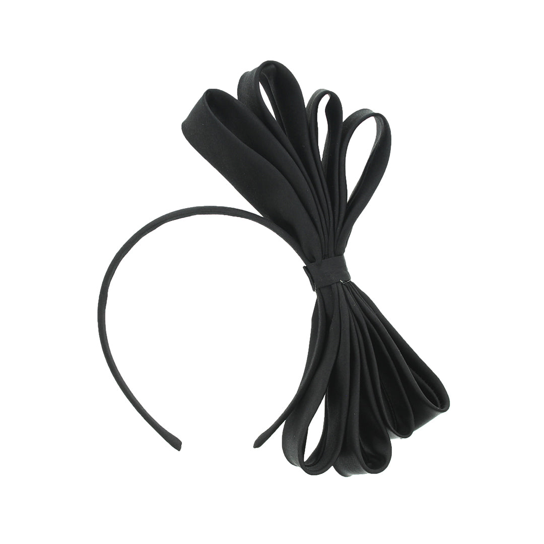 Polyester Pleated Bow Headband