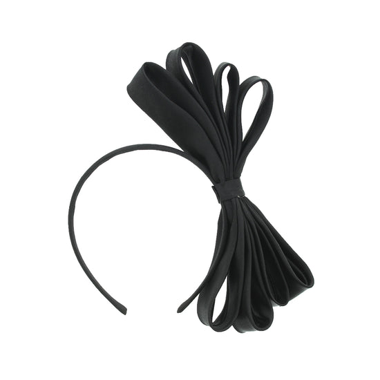 Polyester Pleated Bow Headband