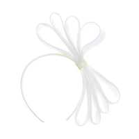 Polyester Pleated Bow Headband