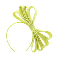 Polyester Pleated Bow Headband