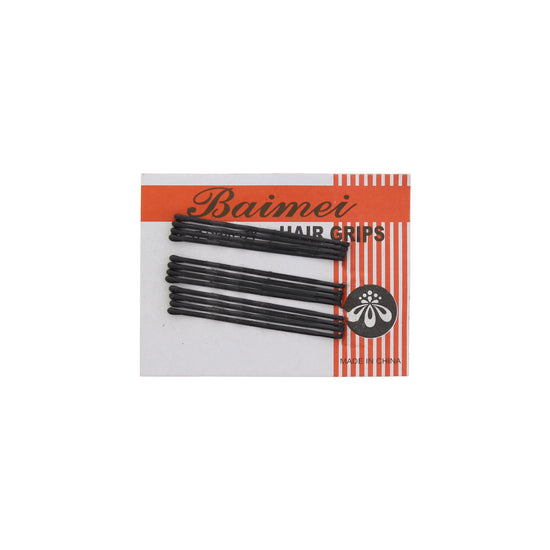 Card of 12 Black 4.6cm Hair Grips