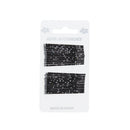 Card of 24 Black Glitter 5.4cm Hair Grips