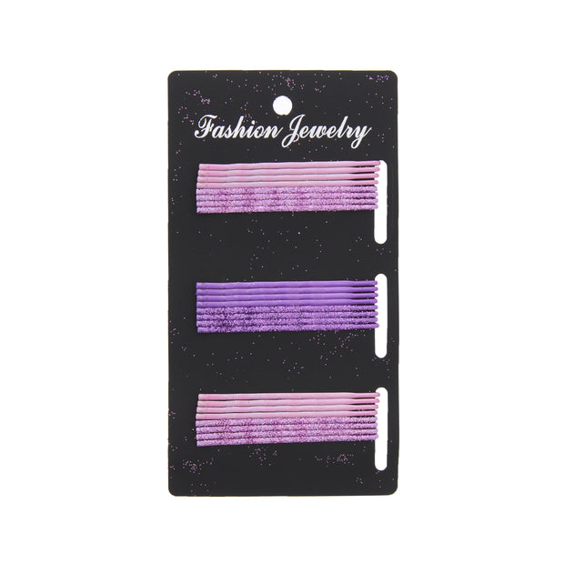 Card of 24 Fashion Hair Grips Set