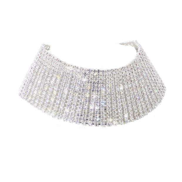 15 Row Diamante Stone Choker