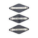Set of 3 Diamond Clasp Hair Barrettes