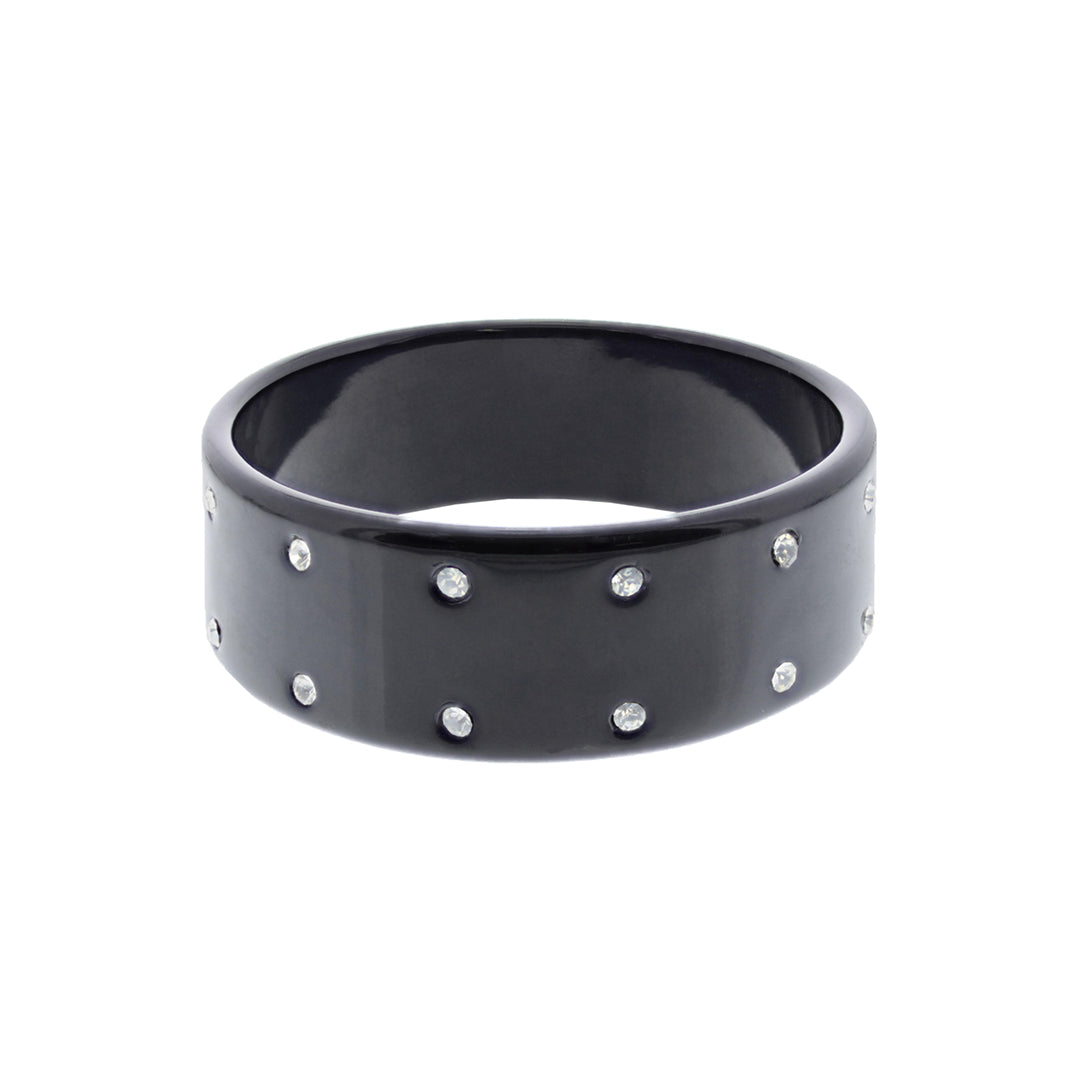 Plastic Double Row Rhinestone Bangle