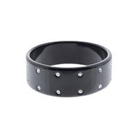 Plastic Double Row Rhinestone Bangle