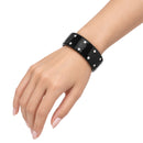 Plastic Double Row Rhinestone Bangle