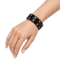 Plastic Double Row Rhinestone Bangle