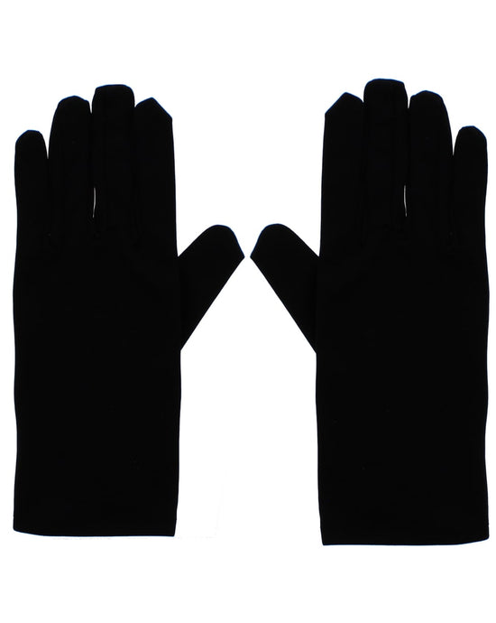 Fancy Dress Black Gentlemen's Gloves/ Black Magician Gloves