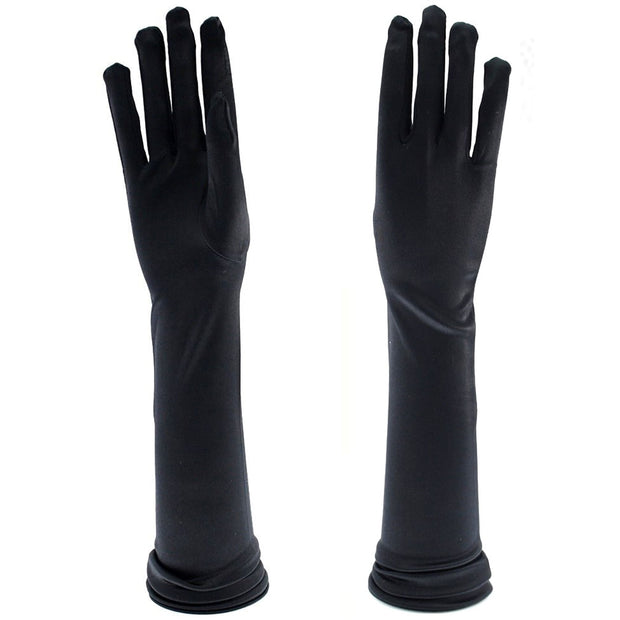 Long Satin Gloves