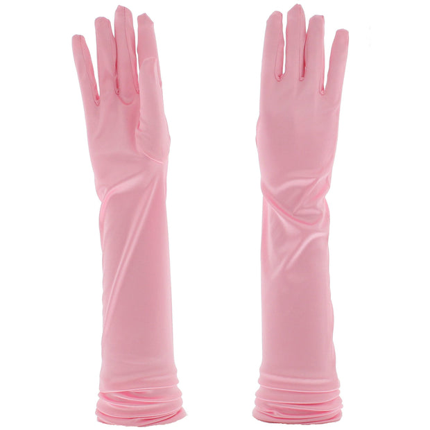 Long Satin Gloves