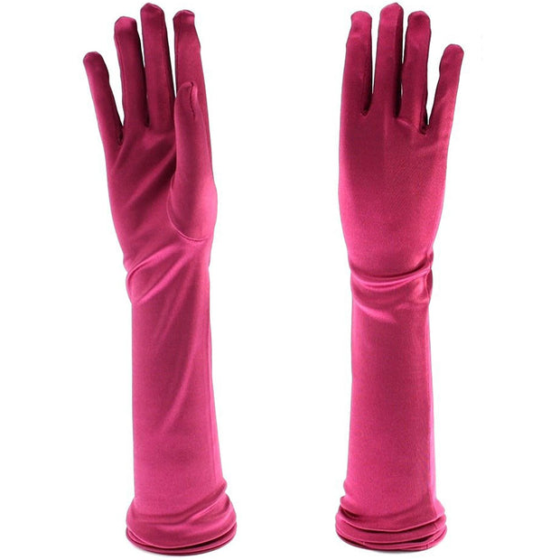 Long Satin Gloves
