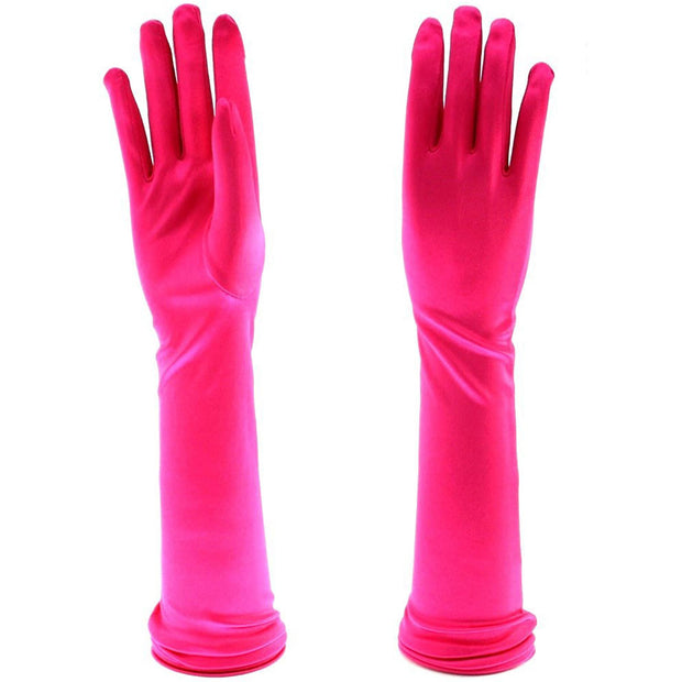 Long Satin Gloves