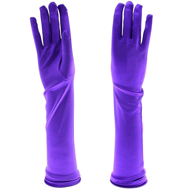 Long Satin Gloves