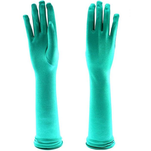 Long Satin Gloves