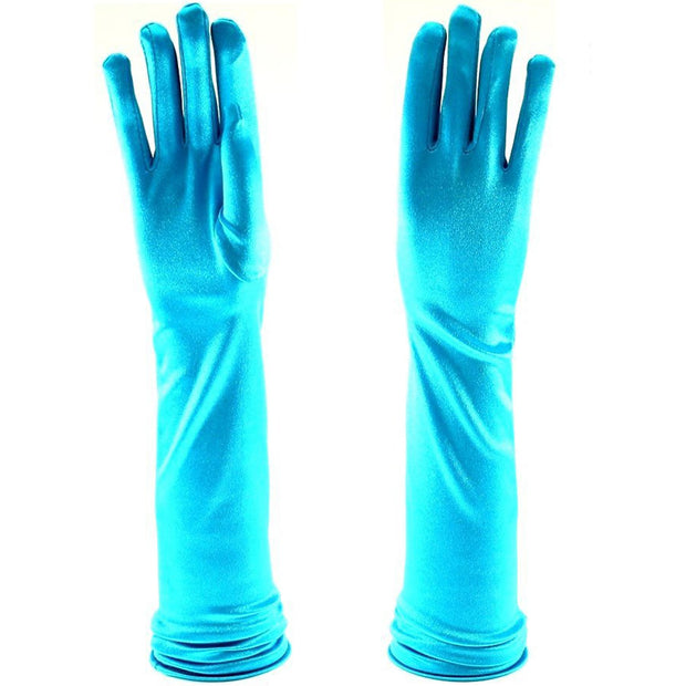 Long Satin Gloves