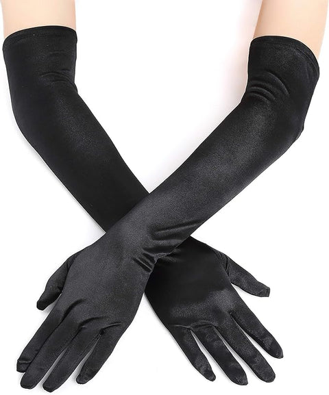 Very Long Satin Gloves