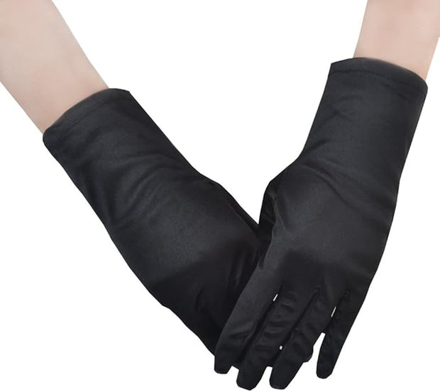 Short Satin Gloves