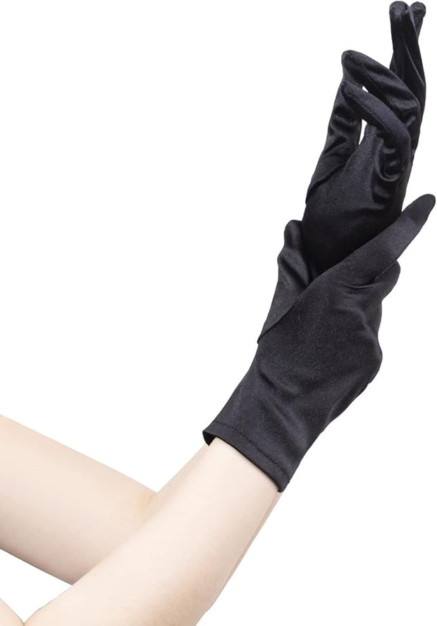 Short Satin Gloves