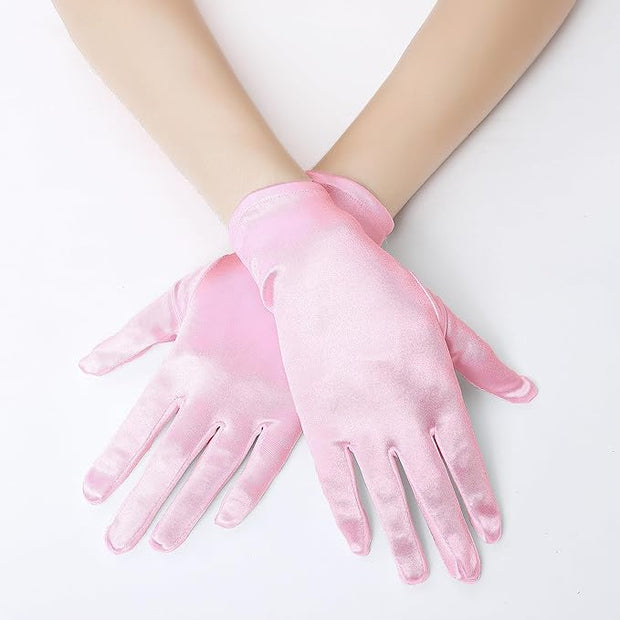 Short Satin Gloves