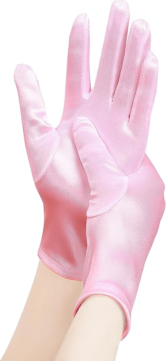 Short Satin Gloves