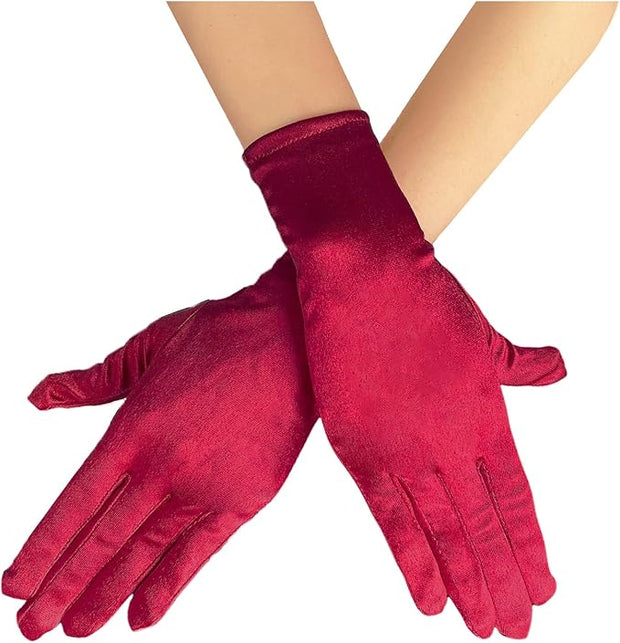 Short Satin Gloves