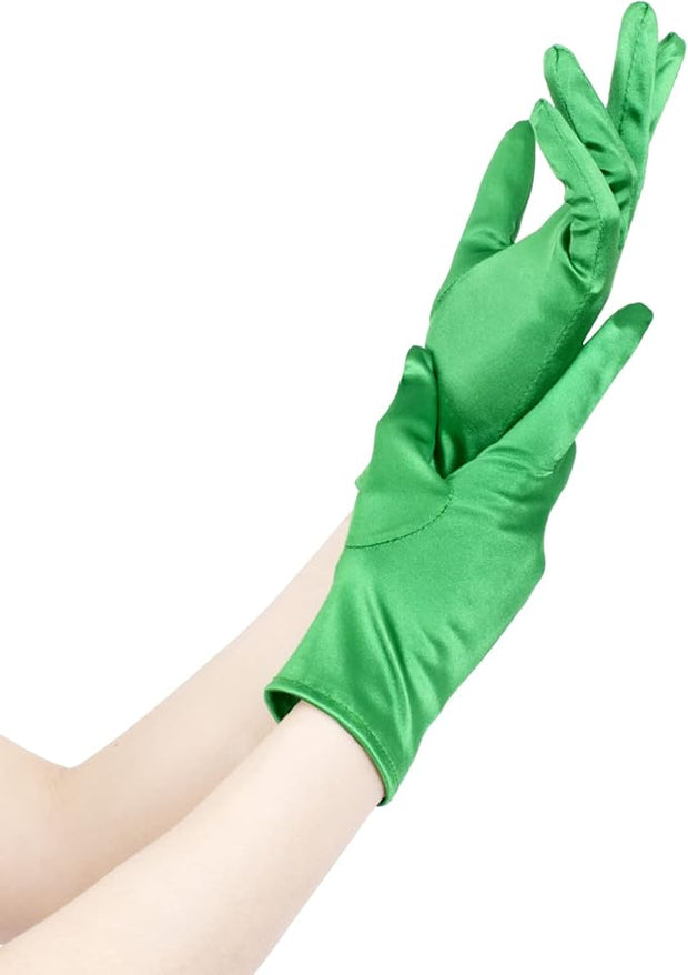 Short Satin Gloves
