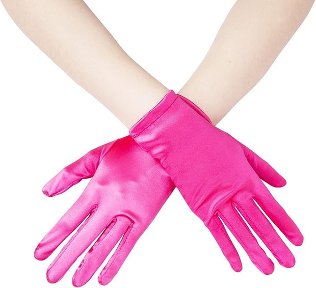 Short Satin Gloves