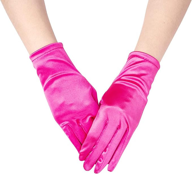 Short Satin Gloves