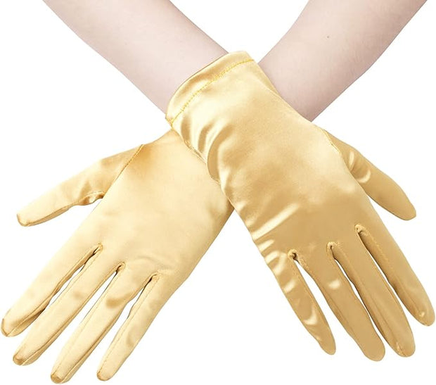 Short Satin Gloves
