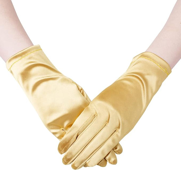 Short Satin Gloves