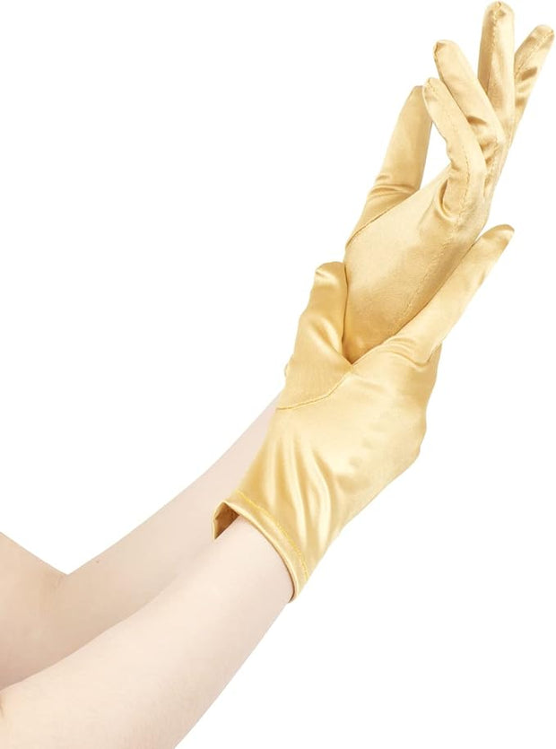 Short Satin Gloves