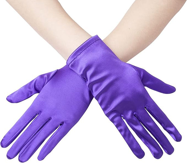 Short Satin Gloves