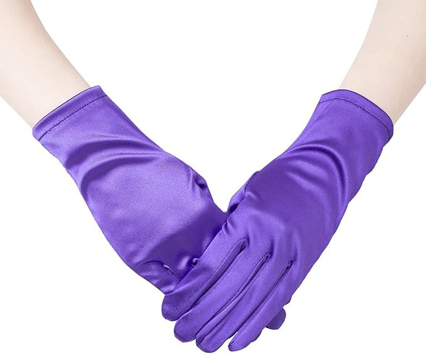 Short Satin Gloves