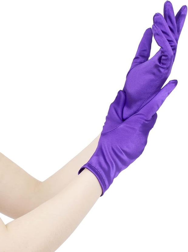 Short Satin Gloves