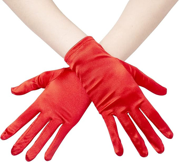 Short Satin Gloves