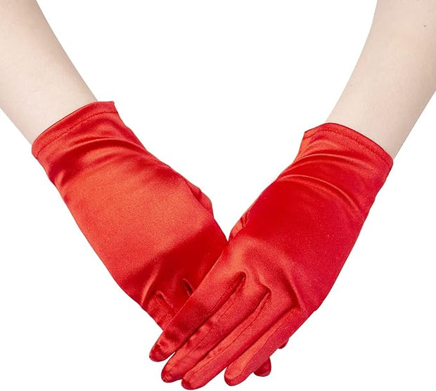 Short Satin Gloves