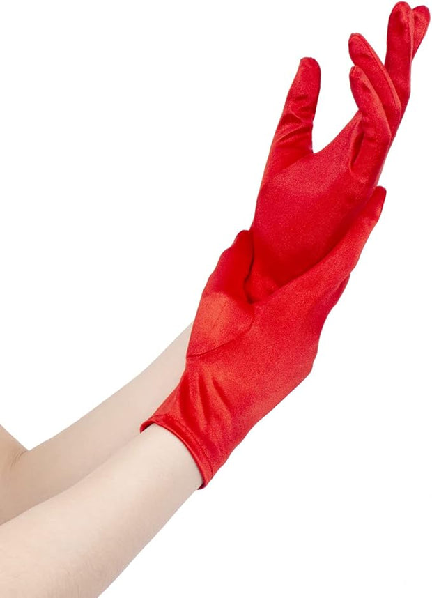 Short Satin Gloves