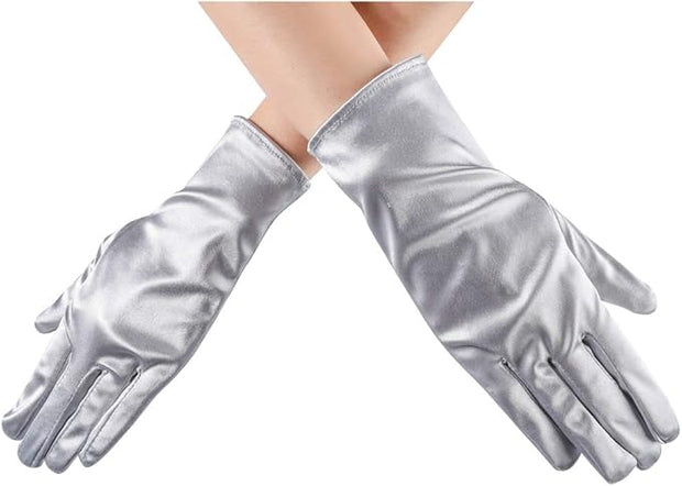 Short Satin Gloves