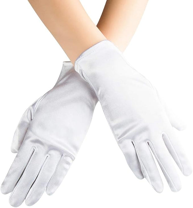 Short Satin Gloves