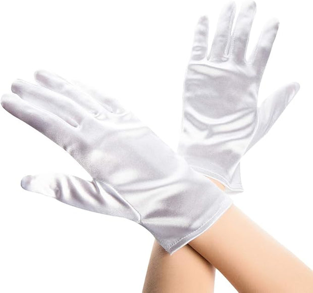 Short Satin Gloves