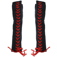Long Satin Gloves with Ribbon