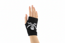 Short Fingerless Gloves with Skull & Swords