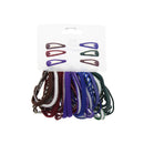 Set of 27 Hair Elastics with 6 snap clips