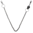 Burnished Silver Skull Key Chain or Necklace
