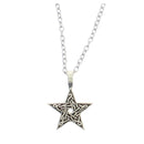 Detailed Pentagram Chain Necklace