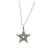 Detailed Pentagram Chain Necklace