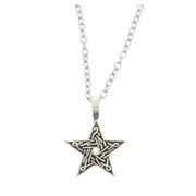 Detailed Pentagram Chain Necklace
