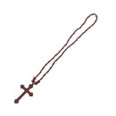 Wooden Beaded Large Cross Pendant